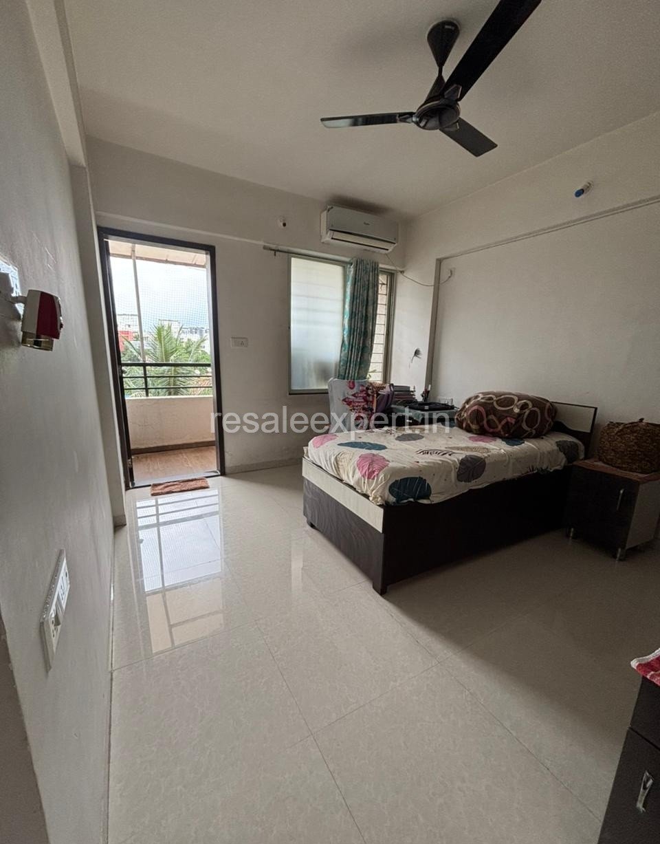 Master bedroom of 2.5 BHK Flat in Pimple Nilakh with ample space
