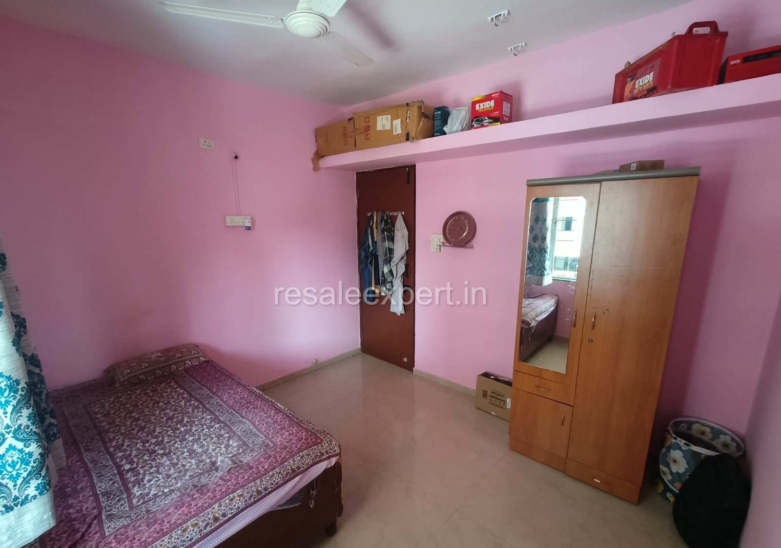 Bedroom space ideal for queen-size bed and wardrobe