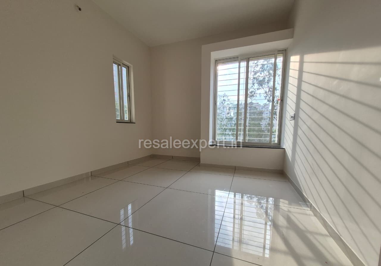 Comfortable bedroom with functional space in 2 BHK flat in Wakad