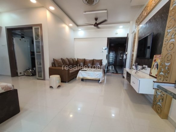 legant hall interior of 2 BHK Furnished Flat in Rahatani