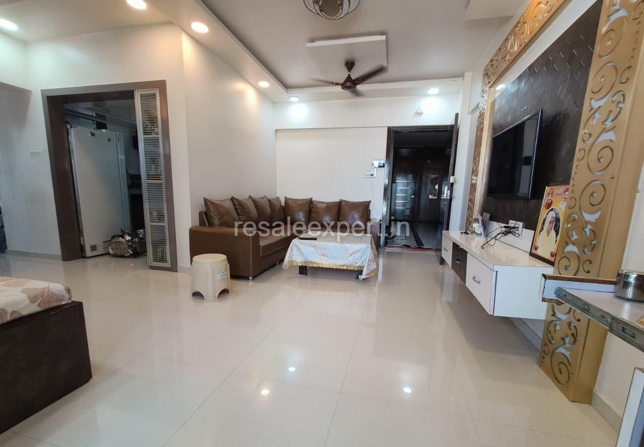 legant hall interior of 2 BHK Furnished Flat in Rahatani