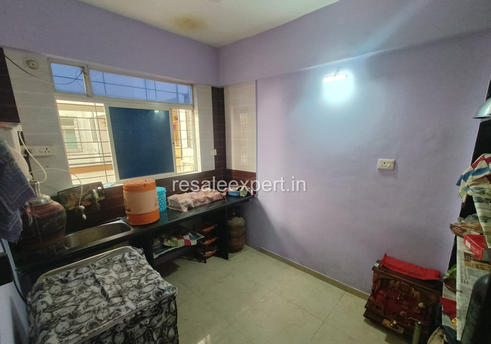Basic layout kitchen area in Ready Possession 1 BHK Flat in Rahatani
